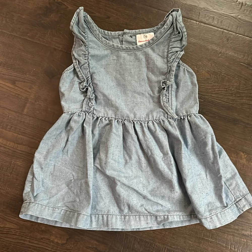 Girls denim tank